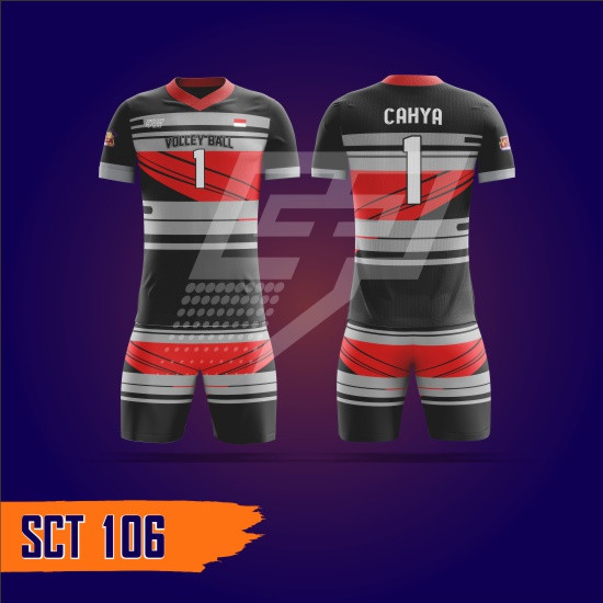 Jersey Volly Setelan Full Print SCT106
