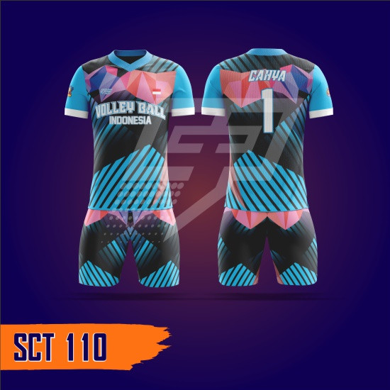 Jersey Volly Setelan Full Print SCT110