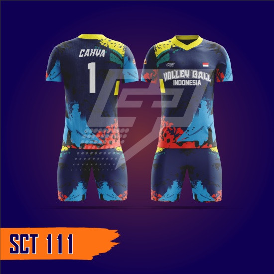 Jersey Volly Setelan Full Print SCT111
