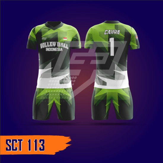 Jersey Volly Setelan Full Print SCT113