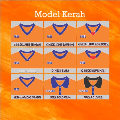 Jersey Custom Atasan Bahan Bintik dan Paving