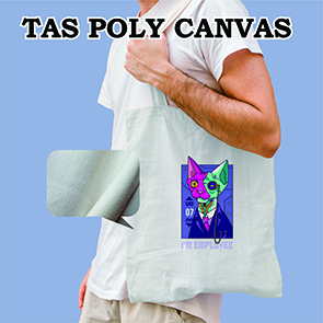 Tote Bag Polyanvas Uk. 30 x 40 Print Sublim