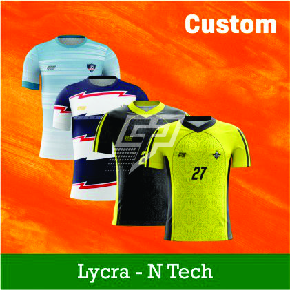Jersey Custom Atasan Bahan Lycra dan N-Tech